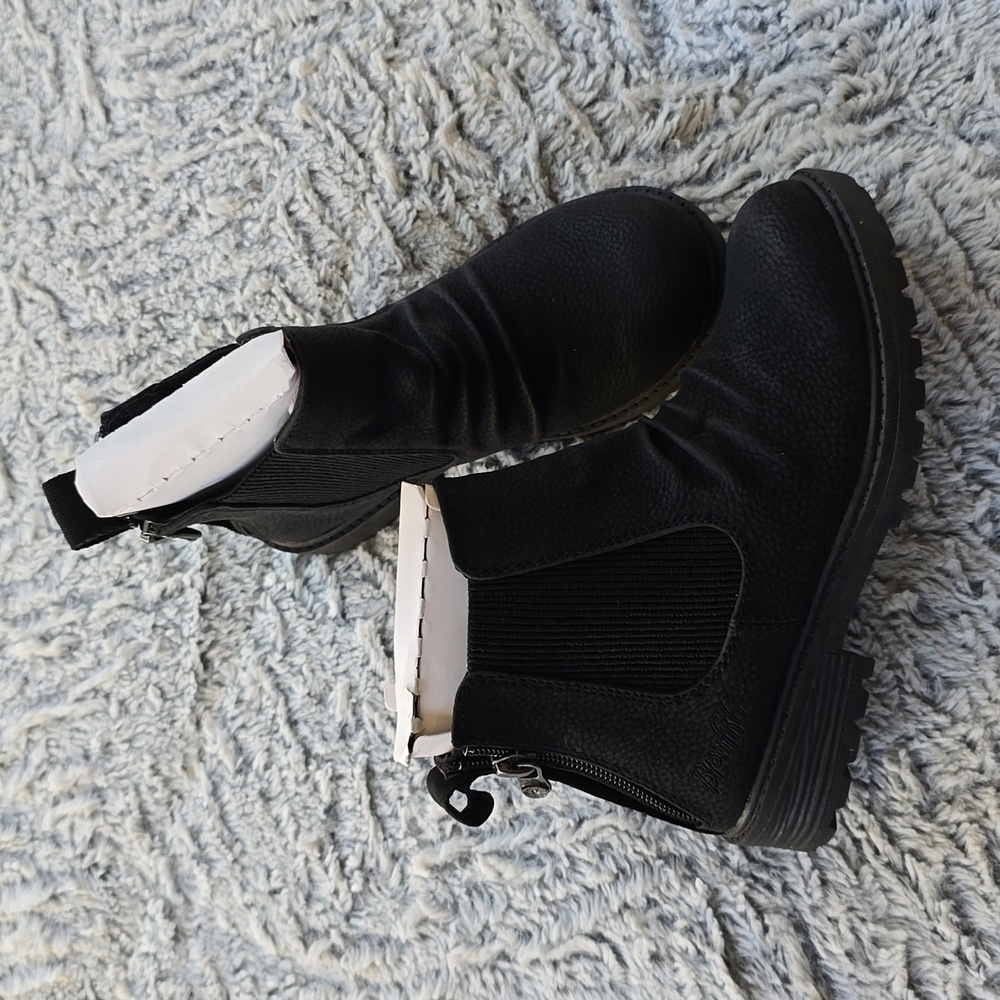 Blowfish Malibu Kids Girls Boot Redsen-k Chelsea Youth 13 Black Saddlerock New